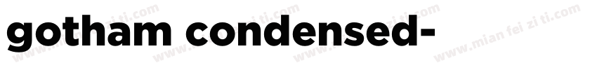 gotham condensed字体转换